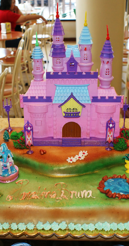 Bolo de aniversário castelo de princesa